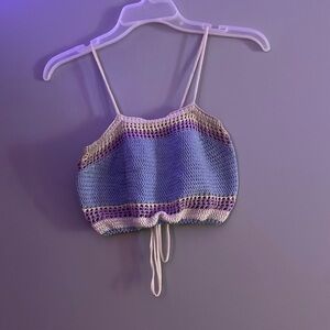 Crocheted Tank Crop Top